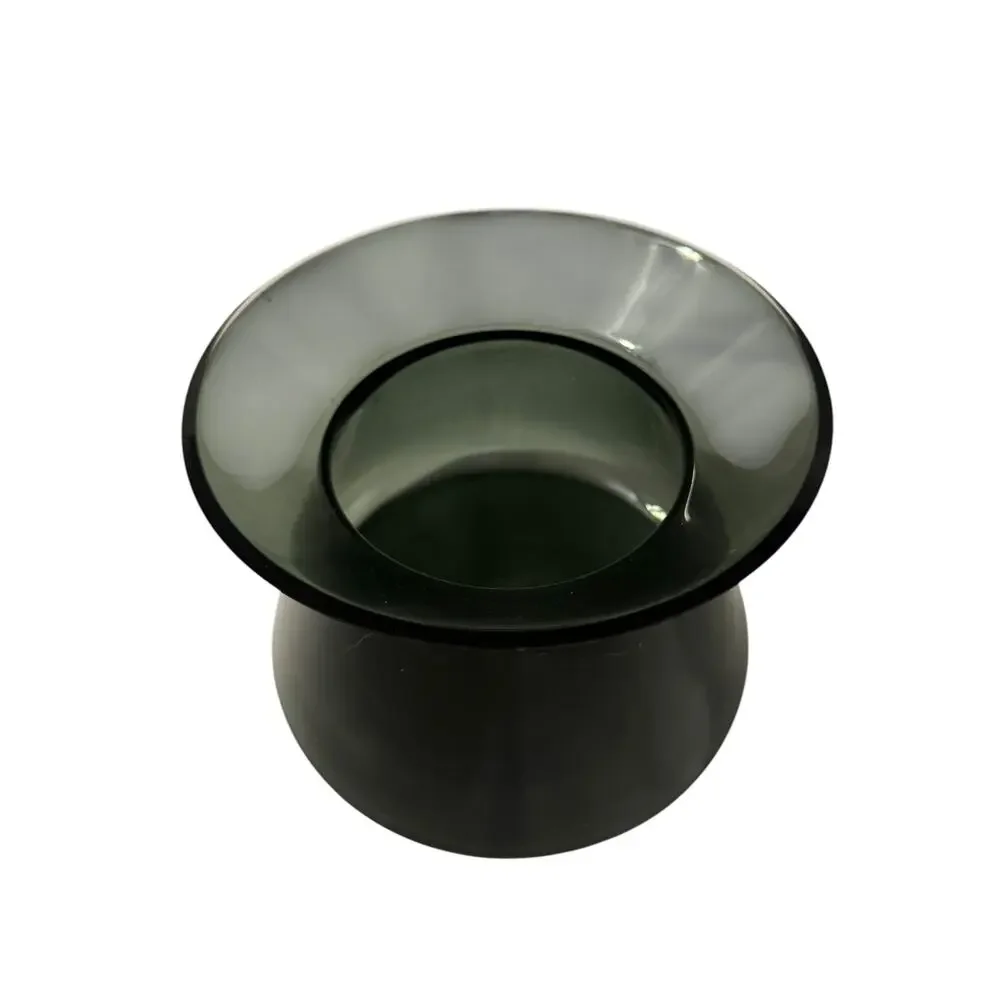 Limited Edition Discontinued IKEA Decorative Art Glass Smoke Gray Vase